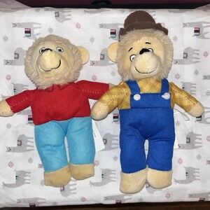 PBS Kids The Berenstain Bears Papa & Brother Bear 2023 Sm Stuffed Plush Animals